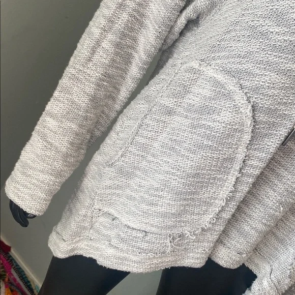 Altar'd State Distressed Comfortable Knit Sweater Hoodie - Picture 11 of 13